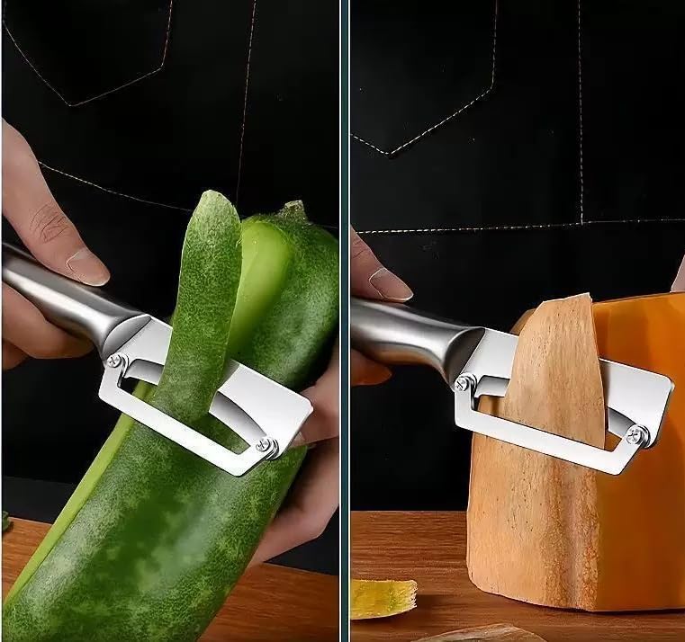 All Stainless Steel Vegetable Peeler, Heavy-Duty Multifunctional