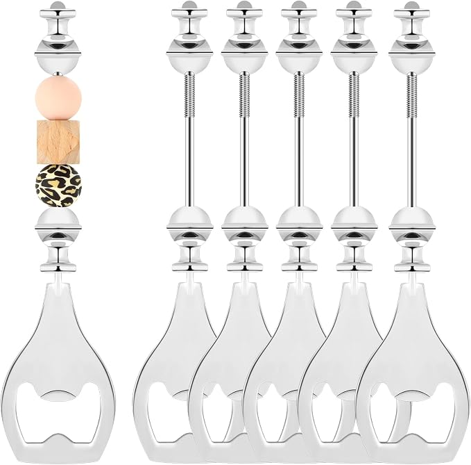 FoldTier 6 Pcs Beadable Beer Opener Reusable Bottle Opener Decorative by FoldTier
