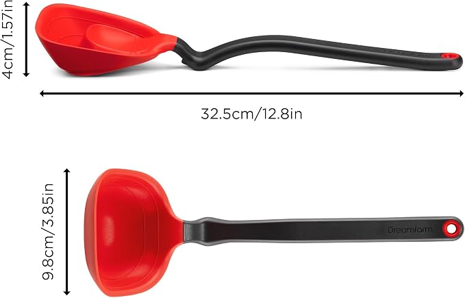 Dreamfarm Fladle Fold-Flat, Space-Saving Serving & Cooking Ladle Measures up to - Image 2