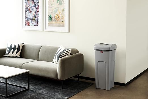 Rubbermaid Commercial Products Square Trash/Garbage Container - Image 2