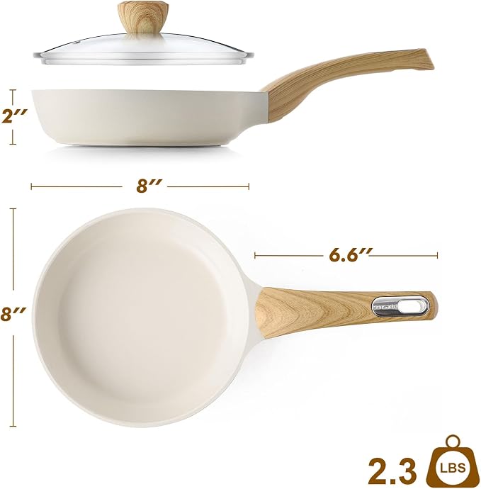 SENSARTE Ceramic Nonstick Frying Pan Skillet - Image 9