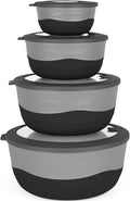Pera Mixing Bowls with Lids Set, 8 Piece, BPA Free Nesting Kitchen Bowl Set by Unknown