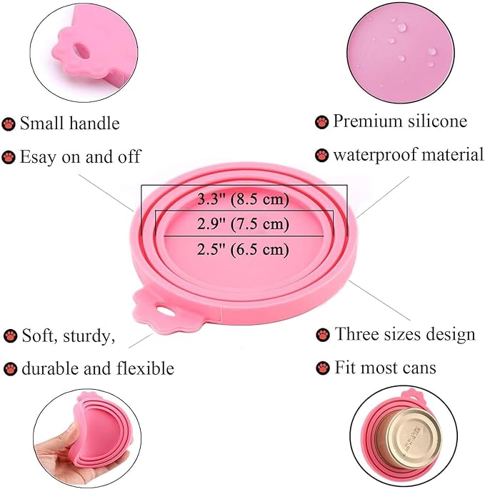 Food Can Lids, One Tin Cap Fit Most Standard Size Dog Cat Food - Image 3
