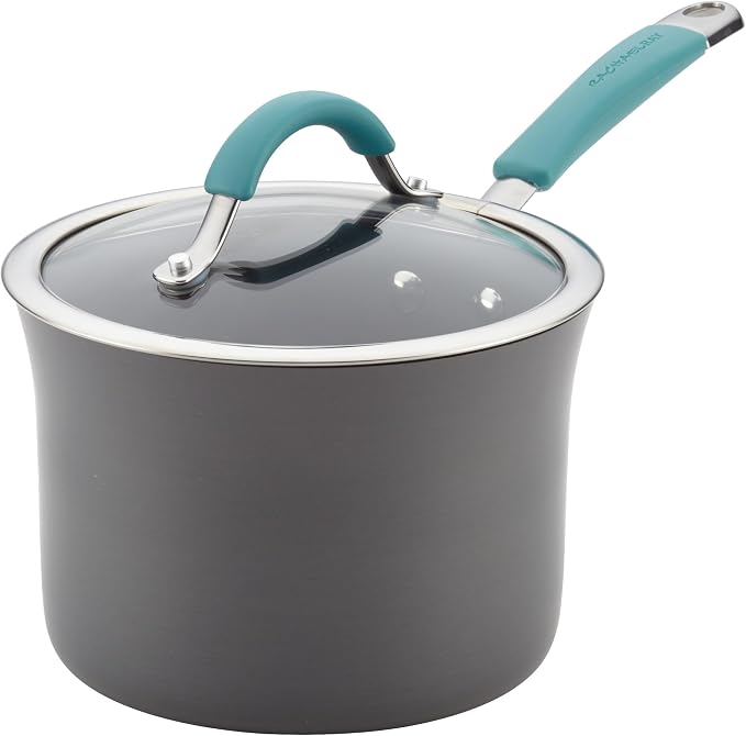 Rachael Ray Cucina Hard Anodized Nonstick Sauce Pan/Saucepan by RachaelRayKitchenware