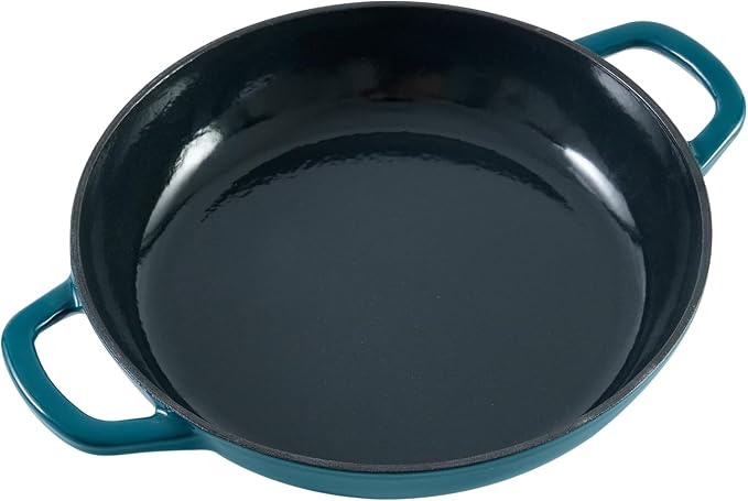 Flavehc Braiser Enameled Cast Iron Braiser 3 qt Braiser Pan - Image 6