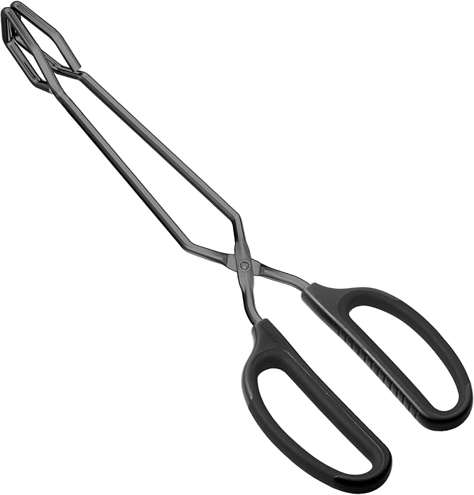 HINMAY 12" Stainless Steel Scissor Tongs by HINMAY
