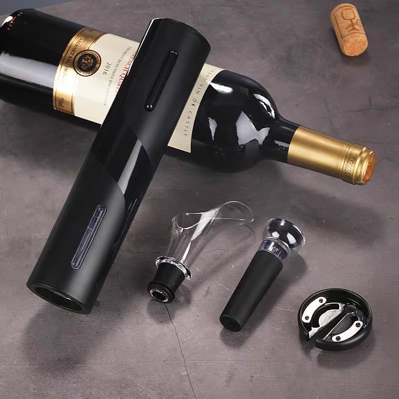 5 in 1 Automatic Electric Wine Bottle Opener,Rechargable Cordless
