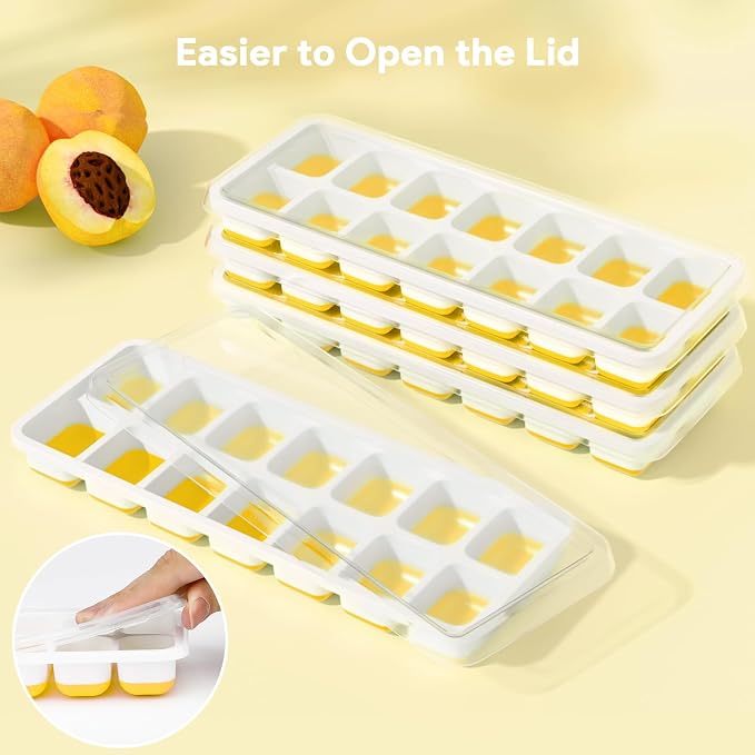 Ice Cube Trays 4 Pack, Airabc Silicone Ice Cube Trays - Image 7
