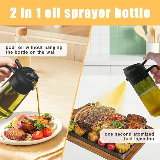 Kitchen Maiden 2 in 1 Oil Dispenser, New Kitchenmaiden 2 In 1 Oil Sprayer - Image 3