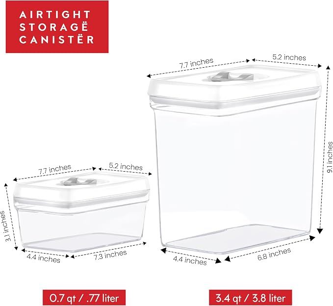 DWËLLZA KITCHEN Large Airtight Food Storage Containers - Image 6