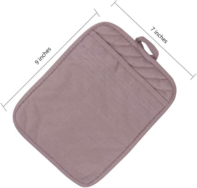 Anyi Pot Holders for Kitchen Heat Resistant, Cotton Hot Pads for Counter Table - Image 7
