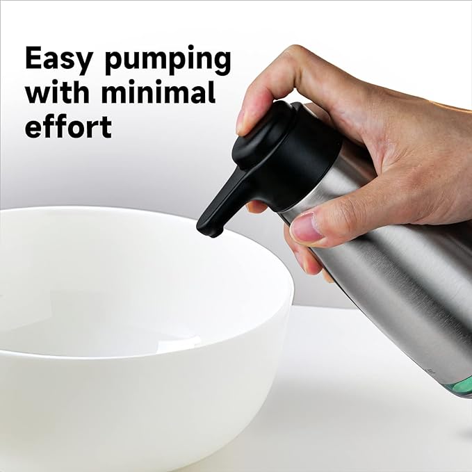 AIKE 15fl.oz Stainless Steel Liquid Soap Dispenser - Image 3