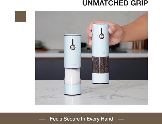 Electric Pepper Grinder and Salt Mill Set - Image 3