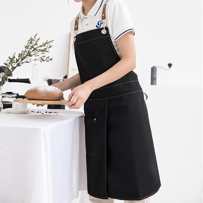 KITCHIEF Pottery Apron Split Leg, Cross Back Chef Apron - Image 6