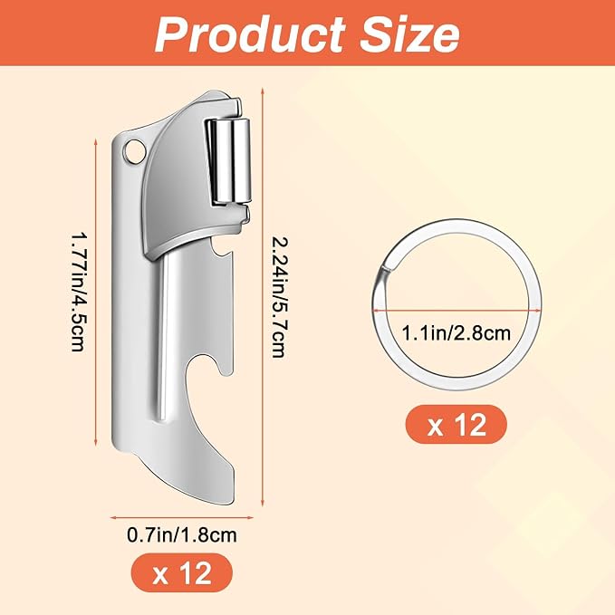 12 Pieces Military Style Can Openers - Image 2
