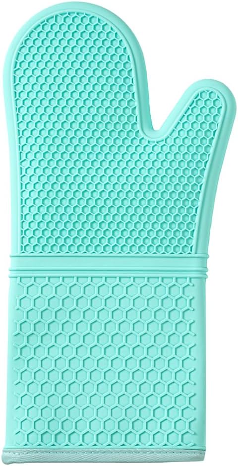 Comfy Grip 14 x 7.3 Inch Thick Baking Mitts, 1 Food-Grade Cooking Glove Set - Image 9