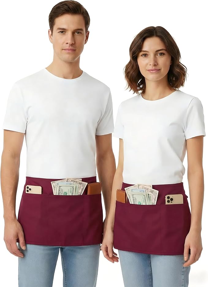 BOHARERS Waist Apron with 3 Pockets 12 Pack - Image 4