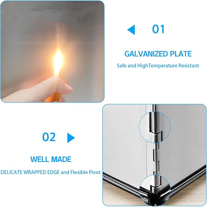 4 Sided Oil Splatter Guard Grease Splatter Guard Stove Splatter Guard, Splatter - Image 4