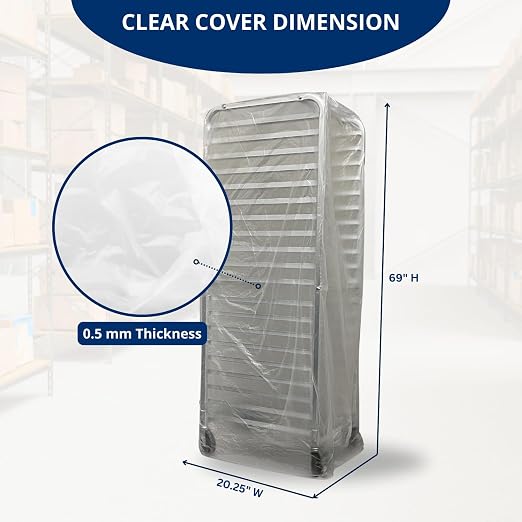 FSE Disposable Commercial Grade Sheet Pan/Bun Pan Rack Covers, 20.25" W x 26" D - Image 5