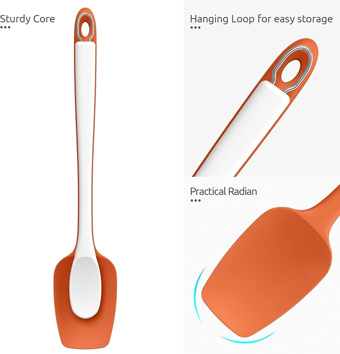 U-Taste Extra-Long 600ºF Heat Resistant Spatula Spoon: 14" Silicone Spoonula - Image 6