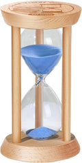 3 Minute Sand Timer, 3 Min Wooden Hourglass, Wood Mini Sand Clock