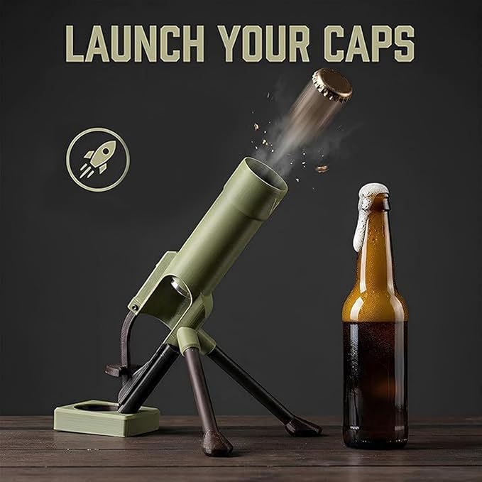 Beer Bottle Mortar Bottle Opener, 51mm Mortar Beer Bottle Opener, Heavy-Duty - Image 3