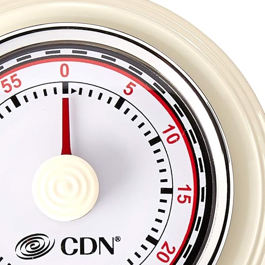 CDN Compact 60 Min Mechanical Timer-White - Image 3