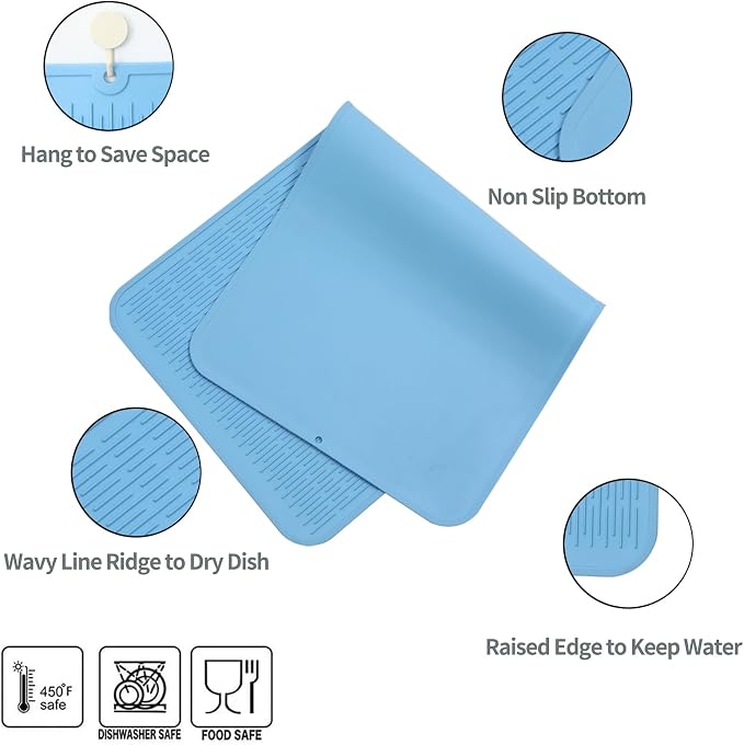MicoYang Silicone Dish Drying Mat - Image 3