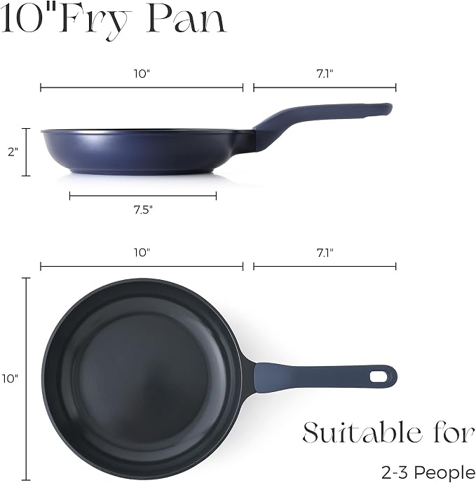 PRICUSIS Nonstick Frying Pan, 8/10/12 Inch Skillet - Image 9