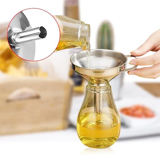 5-Inch Food Grade Stainless Steel Kitchen Funnel - Image 3