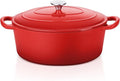 E-far 5QT Oval Dutch Oven Pot by E-far