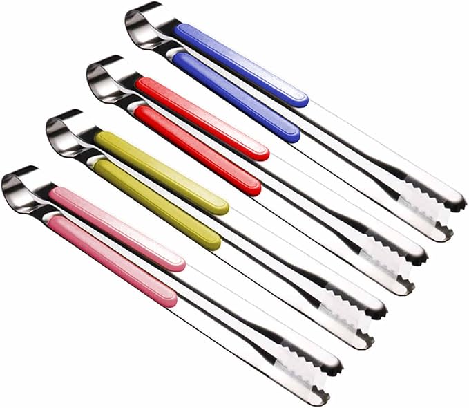 4Pcs Stainless Steel Kitchen Tongs by Weogot