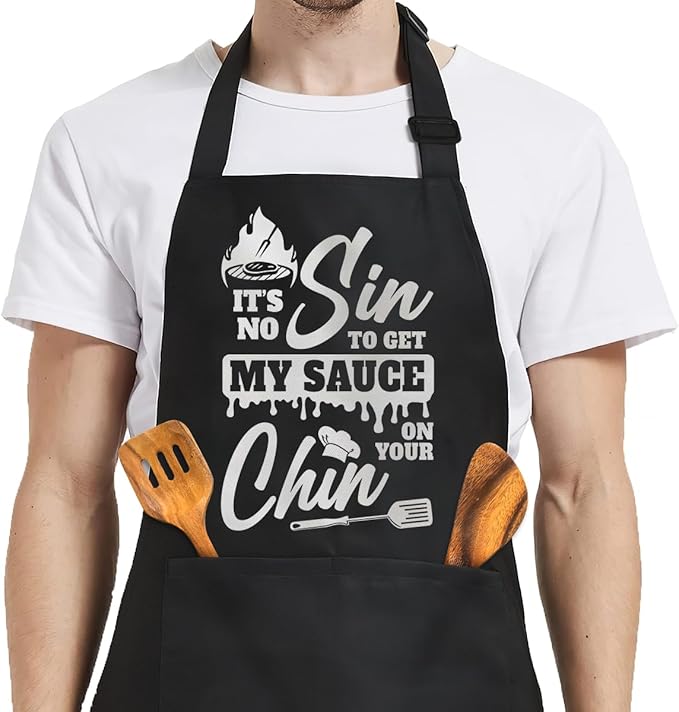 SANDJEST Funny Mens Aprons by SANDJEST