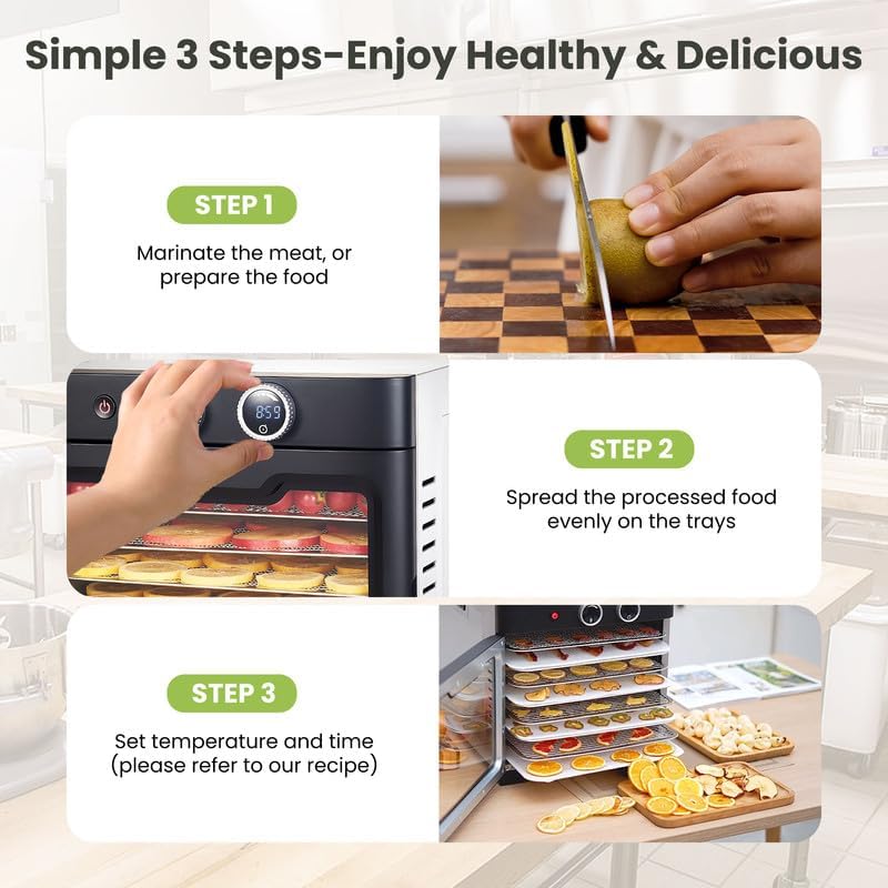Black Knight Food Dehydrator, 8 Stainless Steel Trays