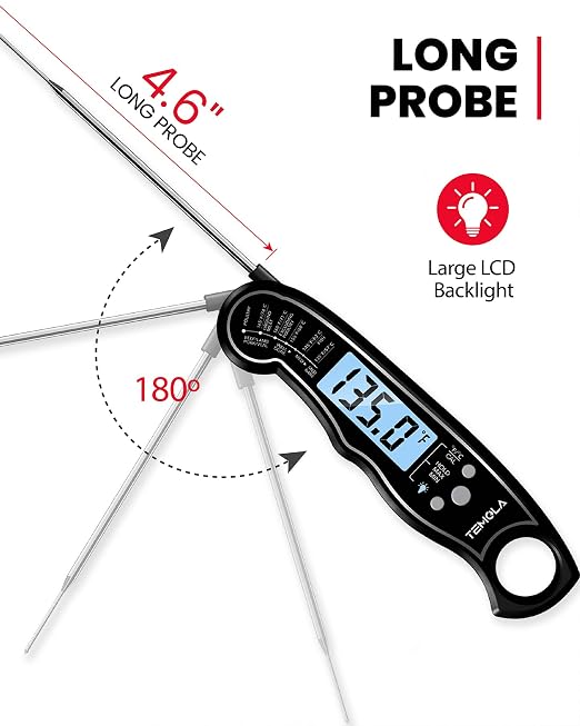 TEMOLA Meat Thermometer, Instant Read Food Thermometer - Image 5