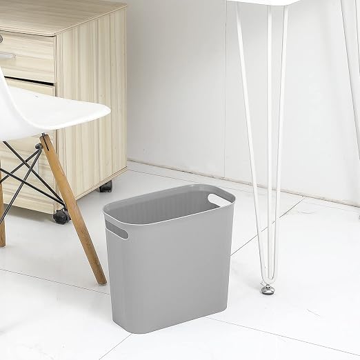 rejomiik Small Trash Can, 3.5 Gallon Garbage Can, Slim Waste Basket, Plastic - Image 9