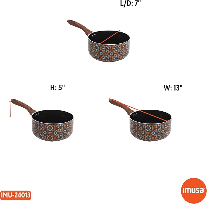 IMUSA 2 Quarts Talavera Nonstick Saucepan - Image 8
