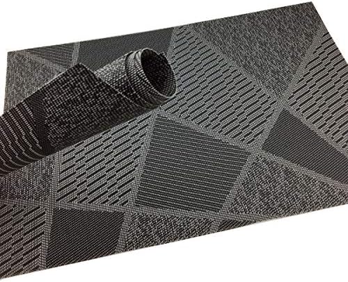 Natural Placemats Woven Vinyl Non-Slip Insulation Heat Stain Resistant