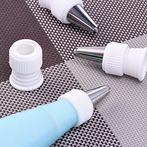 Shappy 12 Pcs Piping Bag Couplers for Cake Decorating Icing Tips