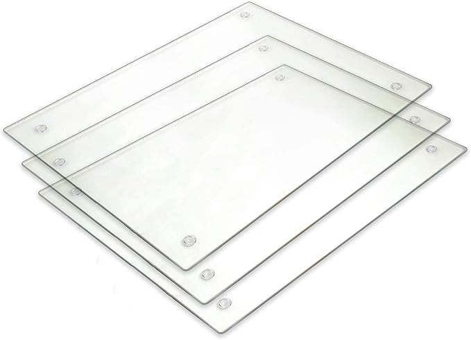 Tempered Glass Cutting Board Long Lasting Clear Glass Scratch, Shatter Resistant by LightInTheDark
