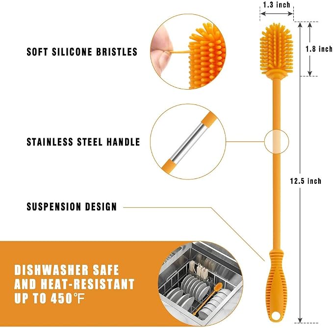 Silicone Bottle Cleaning Brush - Image 4