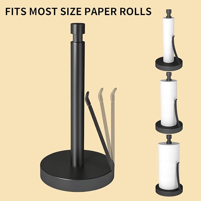 YUMORE Paper Towel Holder Countertop, Paper Towel Holder - Image 3