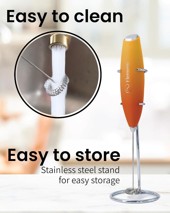 Elementi Milk Frother Wand & Drink Mixer - Image 5