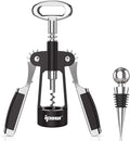 IPOW Wine Opener, Zinc Alloy Wine Bottle Opener, Wing Corkscrew Heavy Duty by IPOW