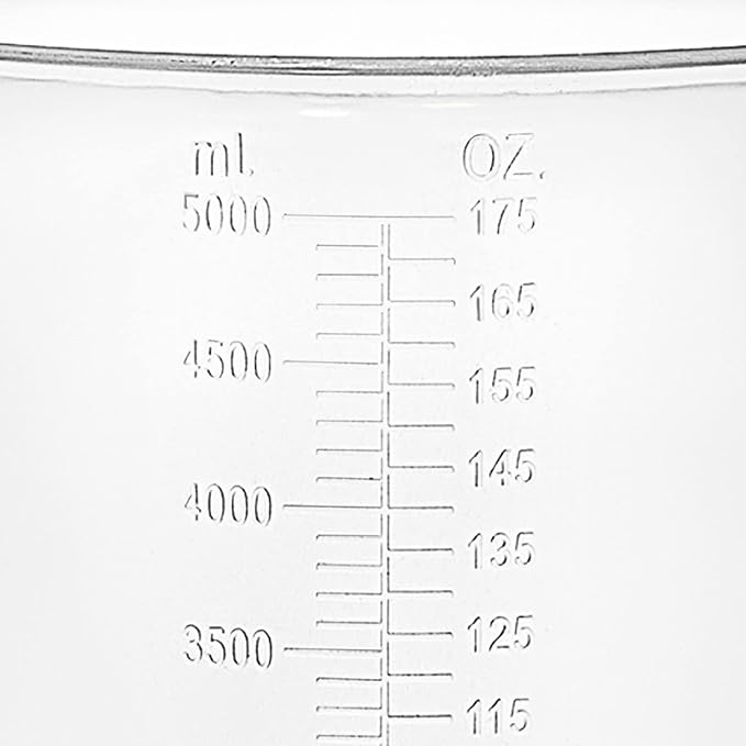 5 Liter Measuring Pitcher | 1.3 Gallon Shatterproof Plastic Large Graduated - Image 7