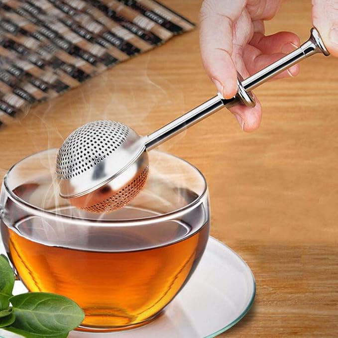 4Pcs Stainless Steel Tea Infuser Tea Strainer Sugar Flour Sifters Powdered - Image 4