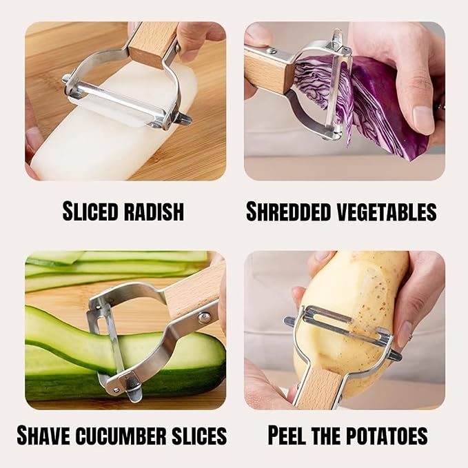 Vegetable Peeler for Kitchen, 304 stainless steel blade sharp, smooth peeling - Image 3