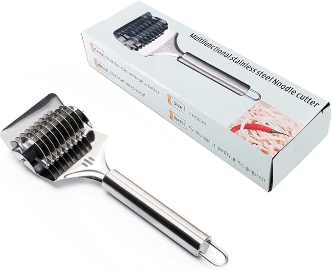 16x7x3.1cm High Grade Stainless Steel Noodle Lattice Roller Docker Dough Cutter - Image 4