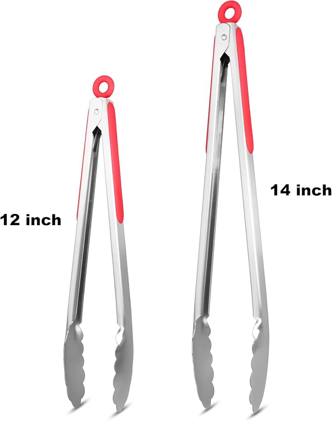 304 Stainless Steel Kitchen Cooking Tongs - Image 4
