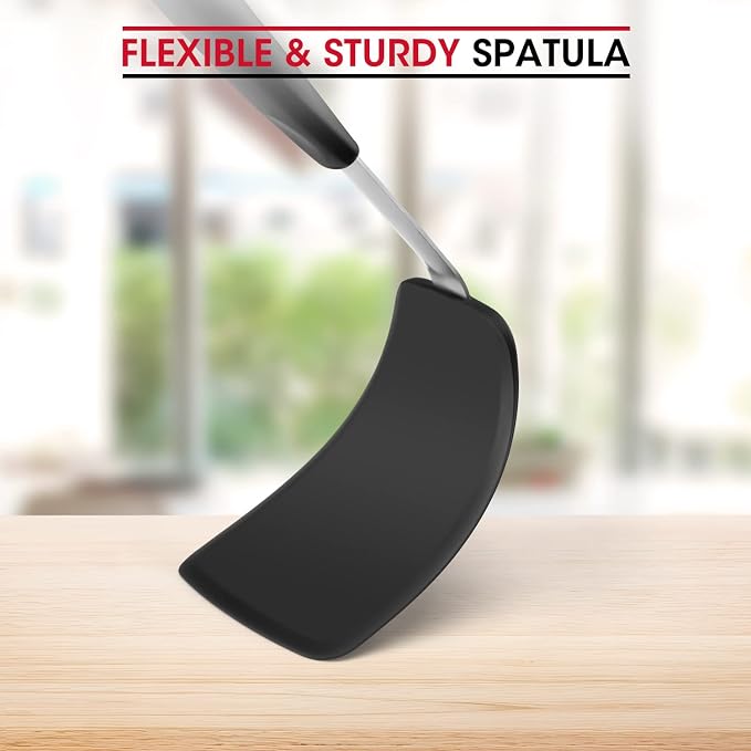 Unicook Flexible Silicone Spatula, 600°F Heat Resistant Silicone Turner - Image 9
